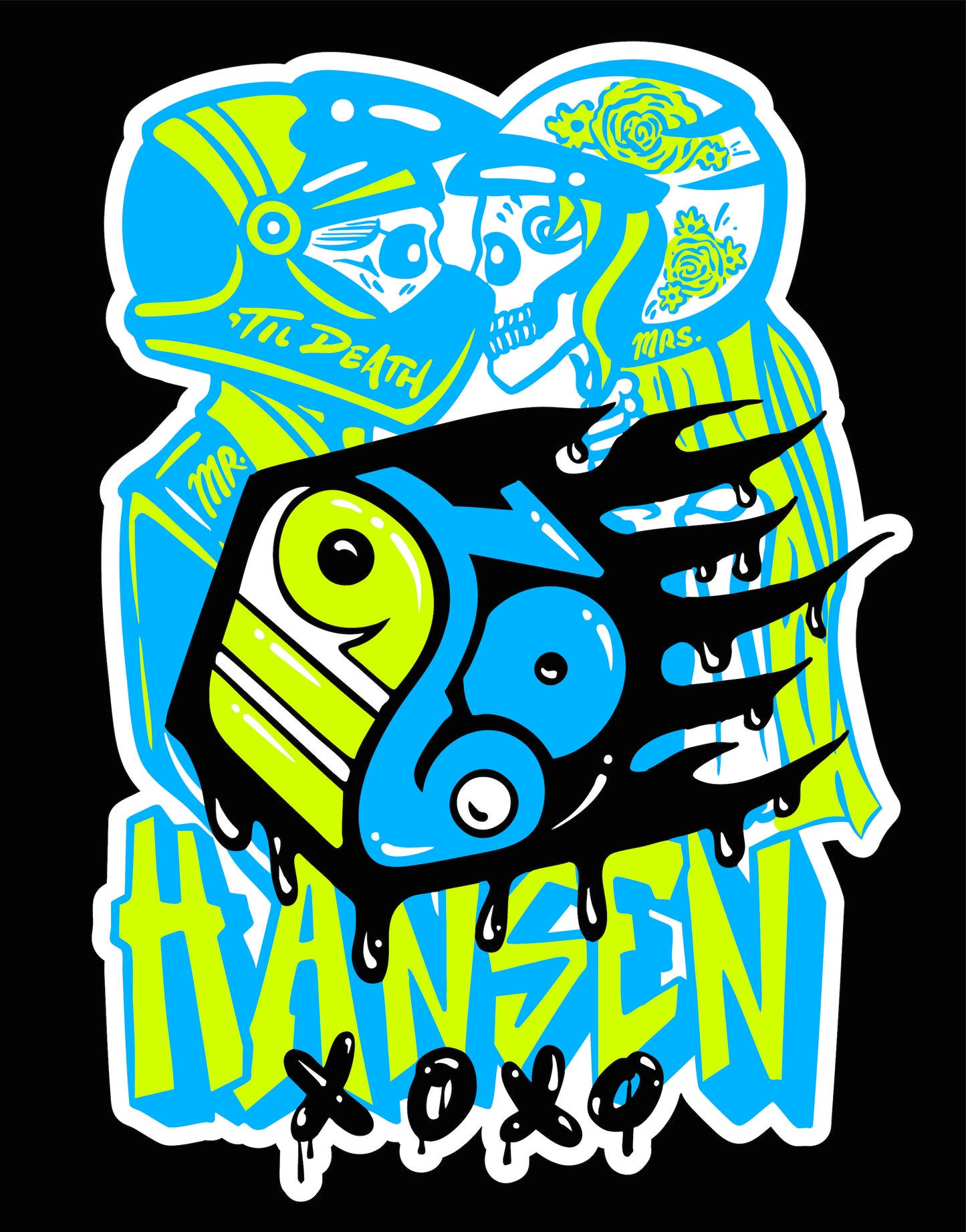 Til Death Team Hansen Sticker