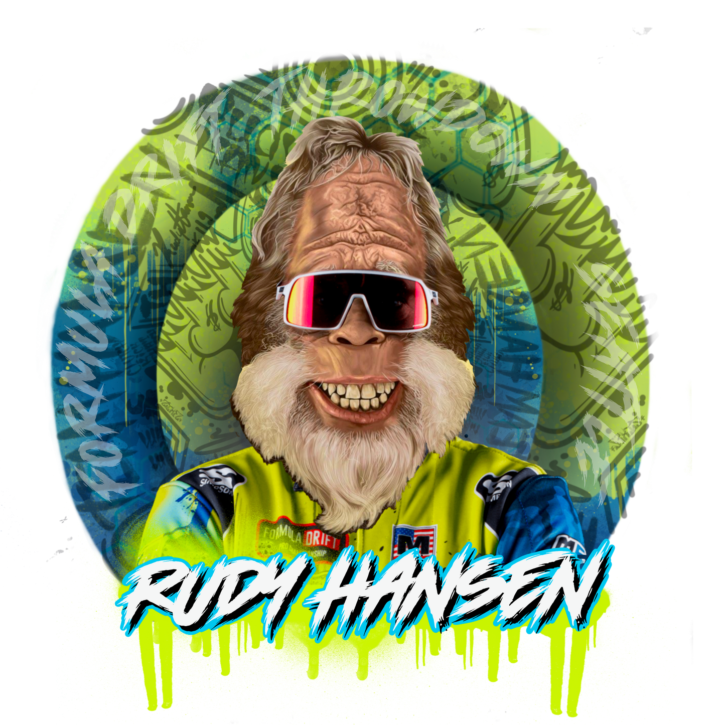 Team Hansen Formula Drift 2024 ALL 8 Rounds Sticker Collection