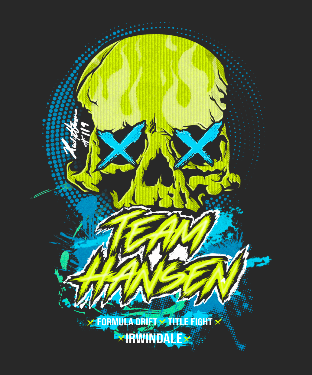 Team Hansen Formula Drift 2024 ALL 8 Rounds Sticker Collection